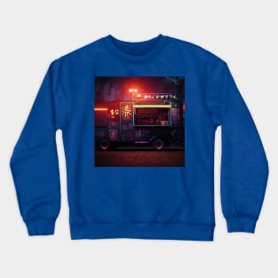 Cyberpunk Tokyo Ramen Food Truck Crewneck Sweatshirt